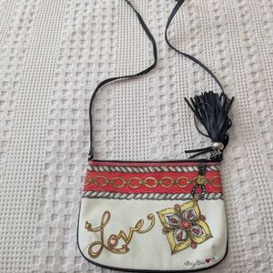 Brighton Crossbody Bag - Red, Gold, and White